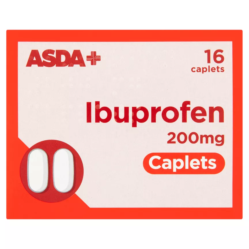 ASDA Ibuprofen 200mg Caplets 16 Caplets