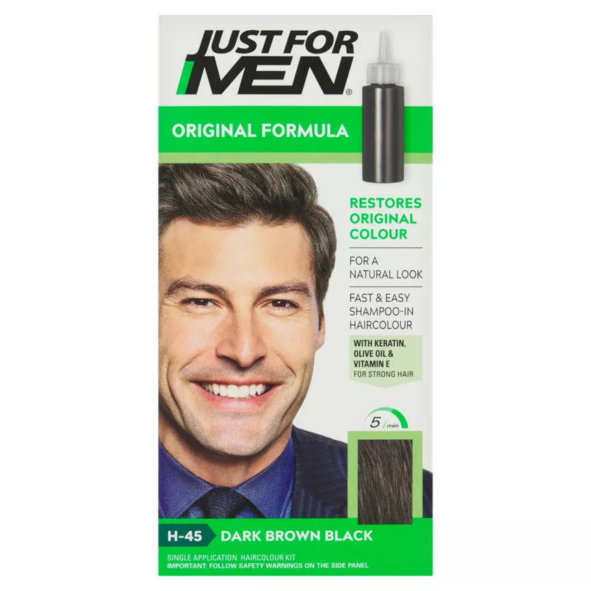 Just For Men Shampoo-In Natural Dark Brown-Black H-45 Haircolour
