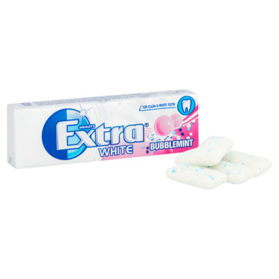 White Bubblemint Sugarfree Chewing Gum 10 Pieces thumbnail 4