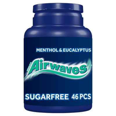 Menthol & Eucalyptus Sugar Free Chewing Gum Bottle 46 Pieces thumbnail 2