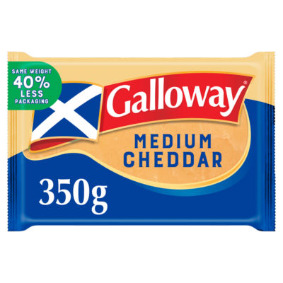Medium Scottish Coloured Cheddar Cheese 350g