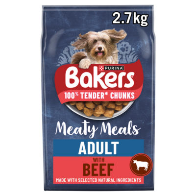 Meaty Meals Beef Dry Dog Food 2.7kg thumbnail 2