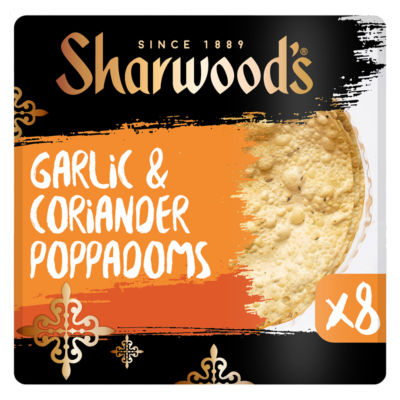 8 Garlic & Coriander Poppadoms thumbnail 2