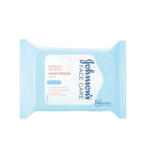 JOHNSON'S Make-Up Be Gone 5-in-1 Moisturising Wipes, 25 Wipes