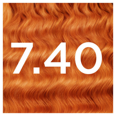 Olia 7.40 Intense Copper: 100% Grey Coverage, No Ammonia, for a vibrant, fiery hue. thumbnail 3