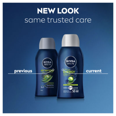 NIVEA Men Fresh Energy Shower Gel 50ml thumbnail 3