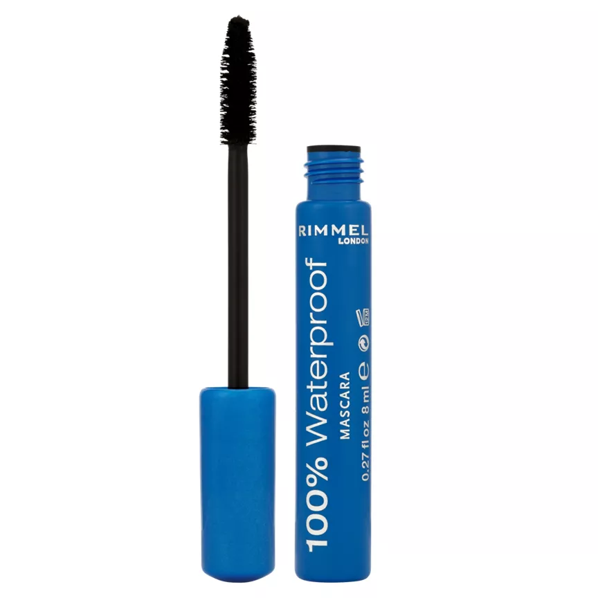 Rimmel London 100% Waterproof Mascara 001 Black Black 8ml