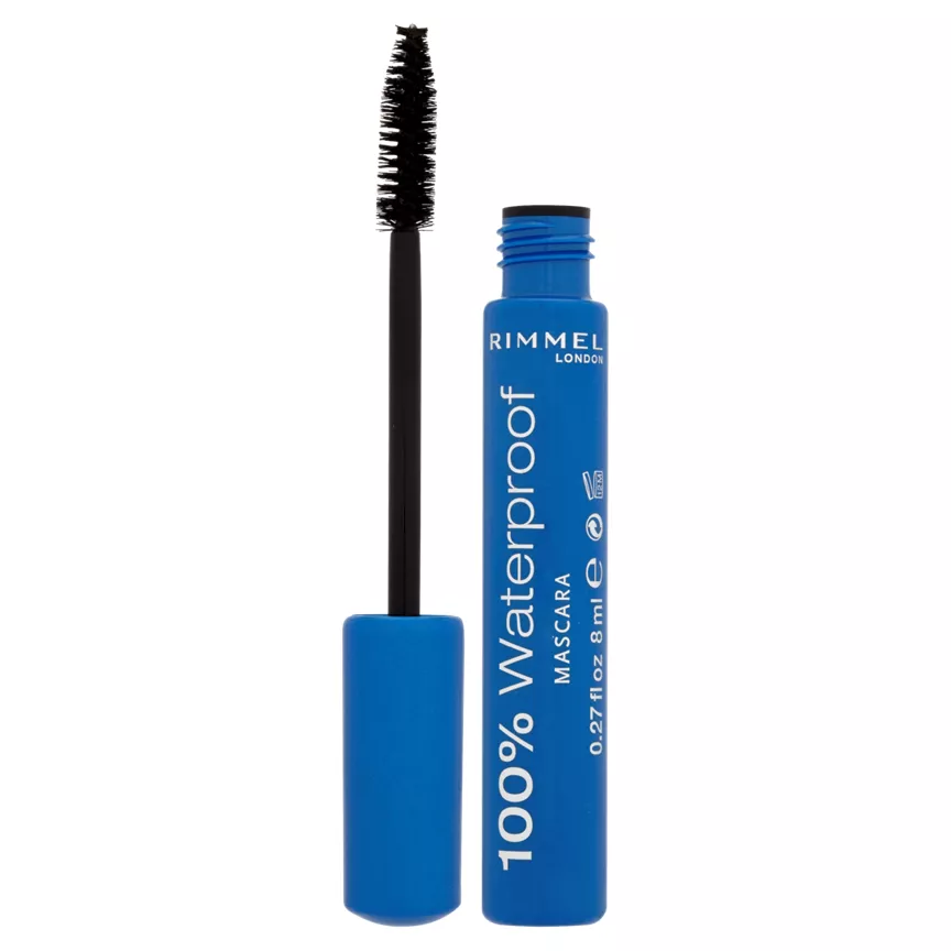 Rimmel London 100% Waterproof Mascara 002 Brown Black 8ml