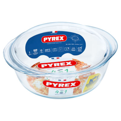 4 in 1 Glass Oven Dish with Lid 27 x 23cm thumbnail 2