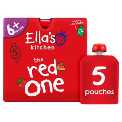 the Red One Squished Smoothie Fruits 5 x 90g (450g) thumbnail 2