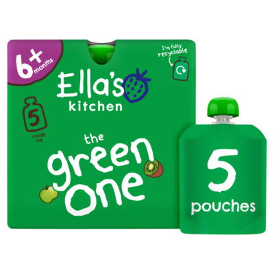 the Green One Squished Smoothie Fruits 5 x 90g (450g) thumbnail 2