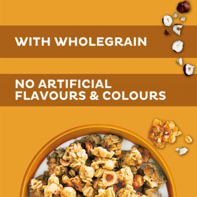 Crunchy Nut Caramelised Hazelnut Breakfast Granola 380g thumbnail 3
