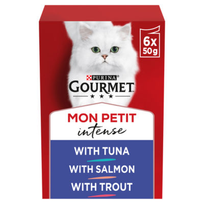Mon Petit Fish Variety Tuna; Salmon; Trout Wet Cat Food 6x50g thumbnail 2