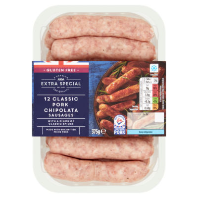 12 Pork Chipolatas