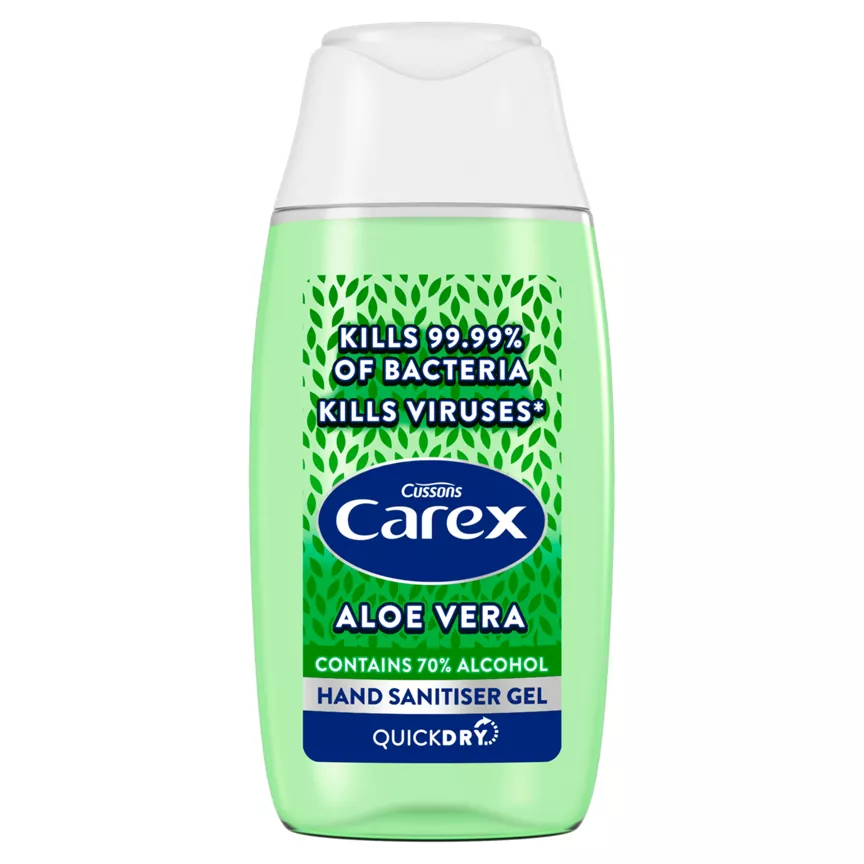 Carex Antibacterial Hand Sanitiser Gel Aloe Vera