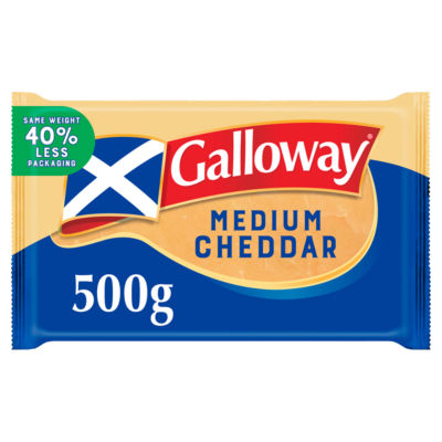 Medium Scottish Coloured Cheddar Cheese 500g