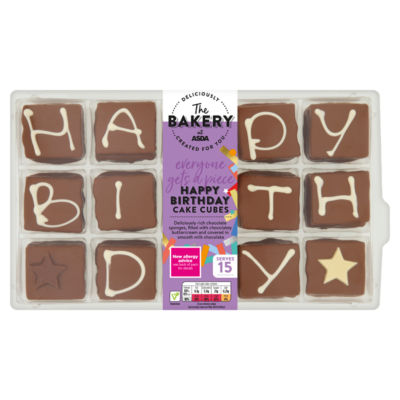 The BAKERY at ASDA Happy Birthday Cake Cubes thumbnail 2