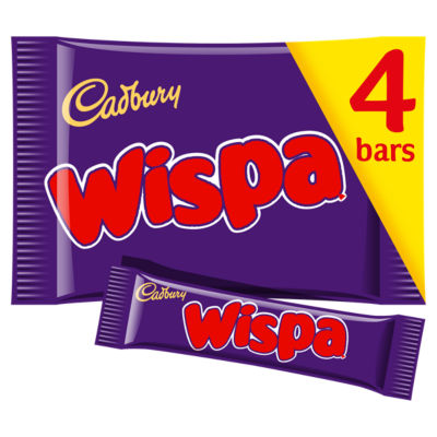 Wispa Milk Chocolate Bars 4 Pack thumbnail 2