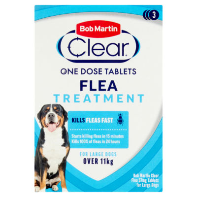Clear Flea 57mg Tablets for Large Dogs Treatment 3 Tablets thumbnail 2