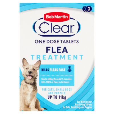 Clear Flea 11.4mg Tablets for Cats, Small Dogs and Puppies Treatment 3 Tablets thumbnail 2