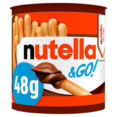 Nutella & Go!  Hazelnut Chocolate Spread and Breadsticks Snack Pot 48g