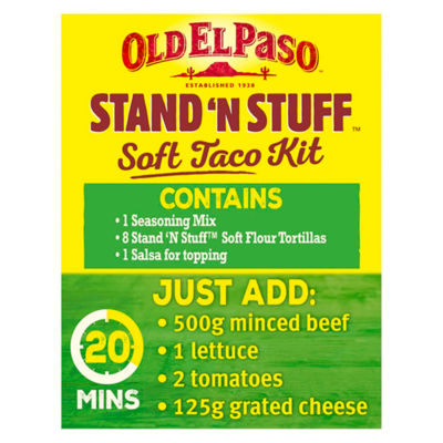 Stand 'N Stuff Smoky BBQ Taco Boat Kit 350g thumbnail 3