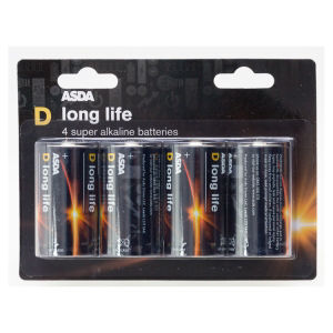 Long Life Alkaline D 4 Pack thumbnail 2