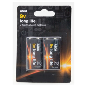 Long Life Alkaline 9V 2 Pack thumbnail 2