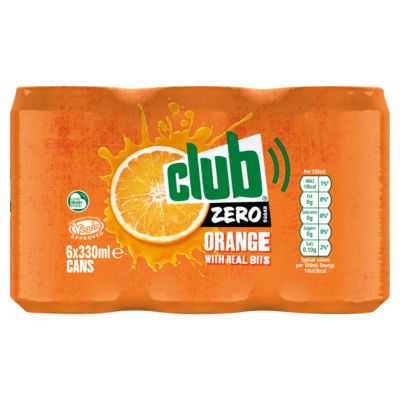 Zero Sugar Orange Cans 6 x 330ml