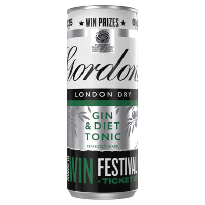 London Dry Gin and Diet Tonic Ready to Drink 250ml Can