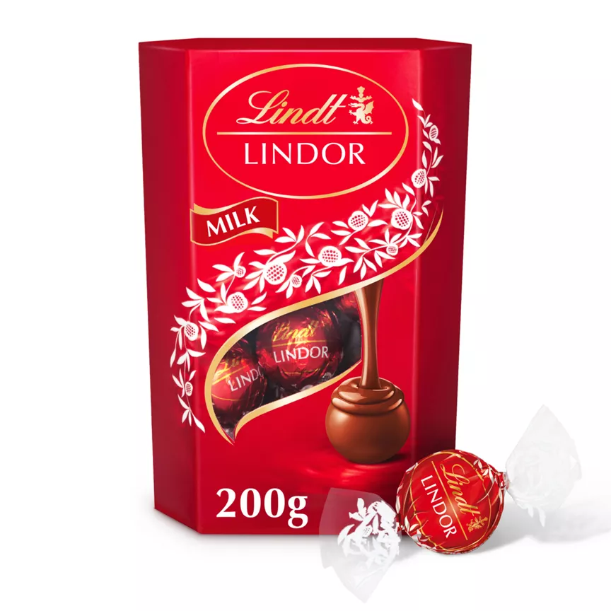 Lindt Lindor Milk Chocolate Truffles Box 200g