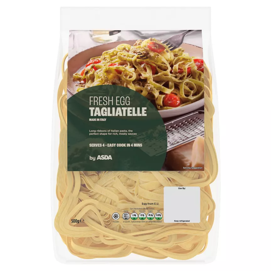 ASDA Fresh Egg Tagliatelle Pasta Serves 4