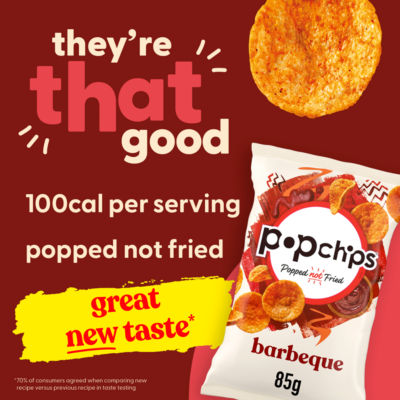 popchips Barbeque Sharing Crisps 85g thumbnail 3