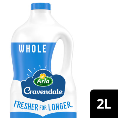 Arla  Filtered Fresh Whole Milk 2L Fresher for Longer thumbnail 2