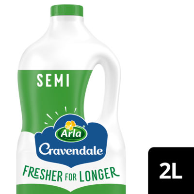 Arla  Filtered Fresh Semi Skimmed Milk 2L Fresher for Longer thumbnail 2