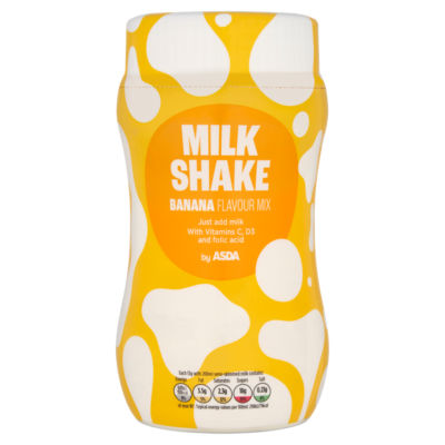 ASDA Banana Flavour Mix Milk Shake 300g