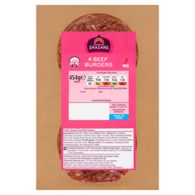 Shazans Beef Burgers