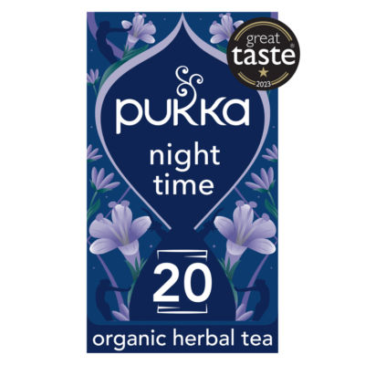 Pukka Organic Night Time Herbal Tea With Chamomile 20 Compostable Tea Bags