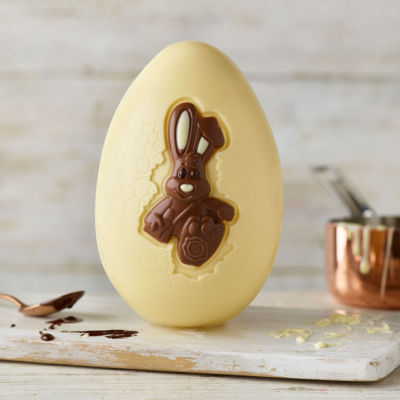 White Chocolate Bunny Easter Egg thumbnail 4