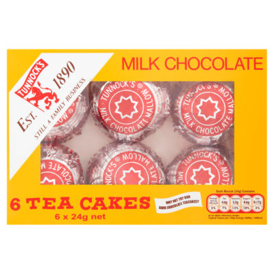 Milk Chocolate Tea Cakes 6 x 24g thumbnail 2