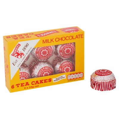 Milk Chocolate Tea Cakes 6 x 24g thumbnail 3