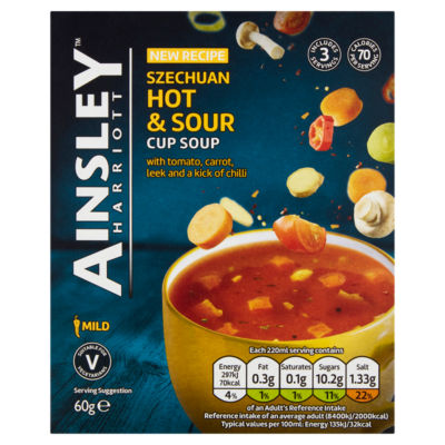 Ainsley Szechuan Hot & Sour Cup Soup 60g thumbnail 2