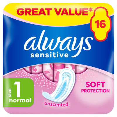 Sensitive Normal Ultra (Size 1) Sanitary Towels 16 Pads