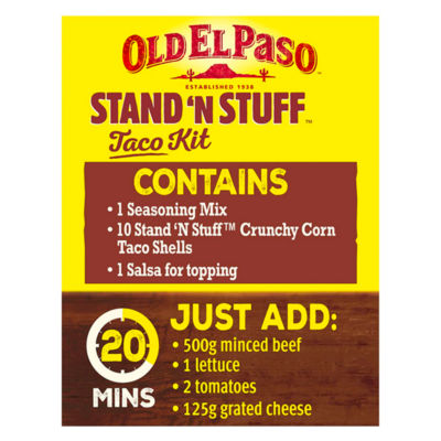 Stand 'N' Stuff Garlic & Paprika Taco Kit 312g thumbnail 3