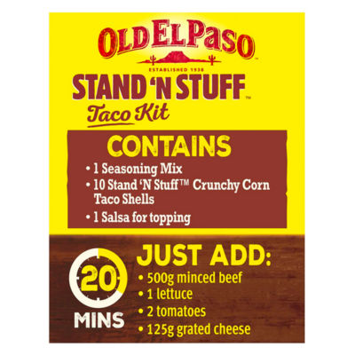 Stand 'N' Stuff Garlic & Paprika Taco Kit 312g thumbnail 4