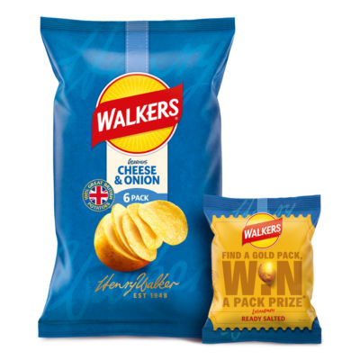 Walkers Cheese & Onion Multipack Crisps