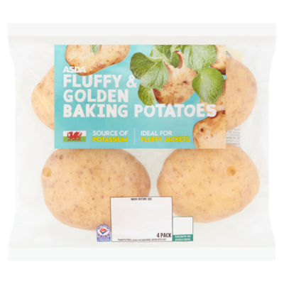 4 Fluffy & Golden Baking Potatoes