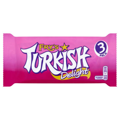 Turkish Delight Chocolate Bar 3 Pack Multipack 153g (3 x 51g) thumbnail 3