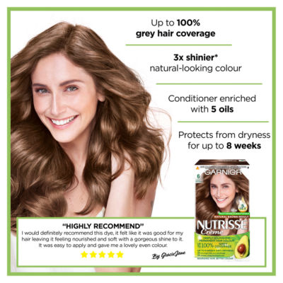 Nutrisse Ultra Crème Vegan Dye, 6 Light Brown: Soft, natural colour with brilliant shine. thumbnail 4