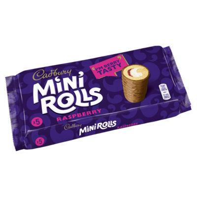 Milk Chocolate Raspberry Mini Rolls Cakes 5 Pack thumbnail 3